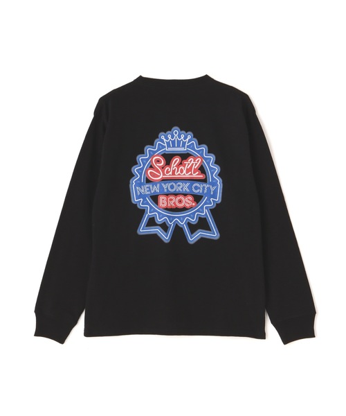Schott/ショット/NEON SIGN LS T-SHIRT/ネオンサイン ロンT