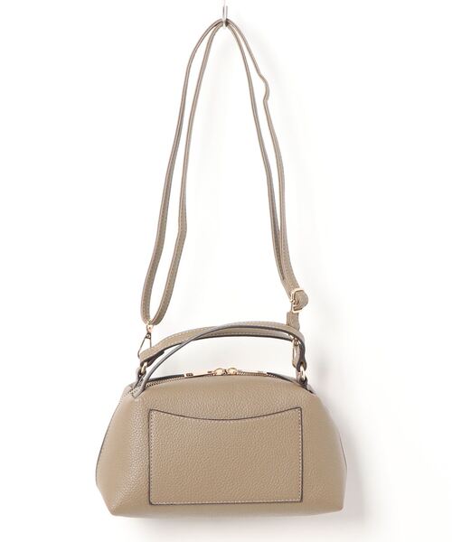 KOBE LETTUCE（コウベレタス）の「2ハンドルスクエアミニバッグ（ハンドバッグ・レディース・アイボリー/ブラック/グレイッシュベージュ/グレー/ベージュ/ブルー系/ピンク/イエロー・FREE）」の10枚目の写真