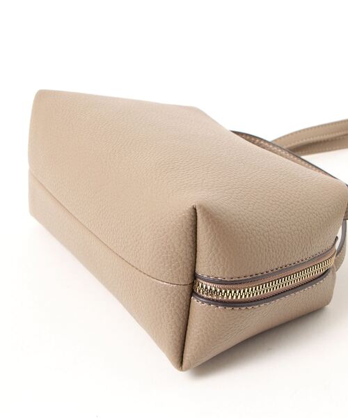 KOBE LETTUCE（コウベレタス）の「2ハンドルスクエアミニバッグ（ハンドバッグ・レディース・アイボリー/ブラック/グレイッシュベージュ/グレー/ベージュ/ブルー系/ピンク/イエロー・FREE）」の13枚目の写真