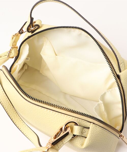 KOBE LETTUCE（コウベレタス）の「2ハンドルスクエアミニバッグ（ハンドバッグ・レディース・アイボリー/ブラック/グレイッシュベージュ/グレー/ベージュ/ブルー系/ピンク/イエロー・FREE）」の20枚目の写真