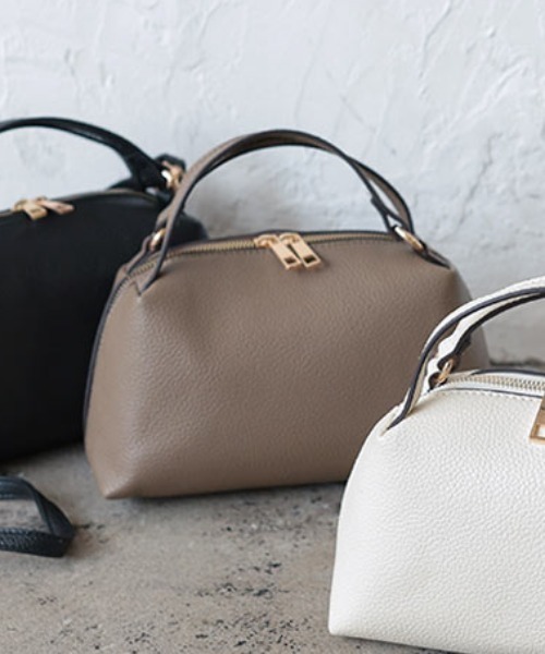 KOBE LETTUCE（コウベレタス）の「2ハンドルスクエアミニバッグ（ハンドバッグ・レディース・アイボリー/ブラック/グレイッシュベージュ/グレー/ベージュ/ブルー系/ピンク/イエロー・FREE）」の5枚目の写真