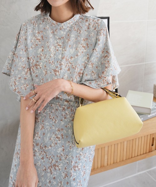 KOBE LETTUCE（コウベレタス）の「2ハンドルスクエアミニバッグ（ハンドバッグ・レディース・アイボリー/ブラック/グレイッシュベージュ/グレー/ベージュ/ブルー系/ピンク/イエロー・FREE）」の7枚目の写真