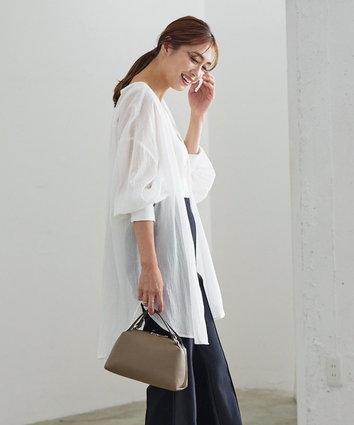 KOBE LETTUCE（コウベレタス）の「2ハンドルスクエアミニバッグ（ハンドバッグ・レディース・アイボリー/ブラック/グレイッシュベージュ/グレー/ベージュ/ブルー系/ピンク/イエロー・FREE）」の18枚目の写真