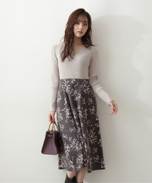 PROPORTION BODY DRESSING | フラワージャガードニットワンピース / 1212240019(ワンピース)