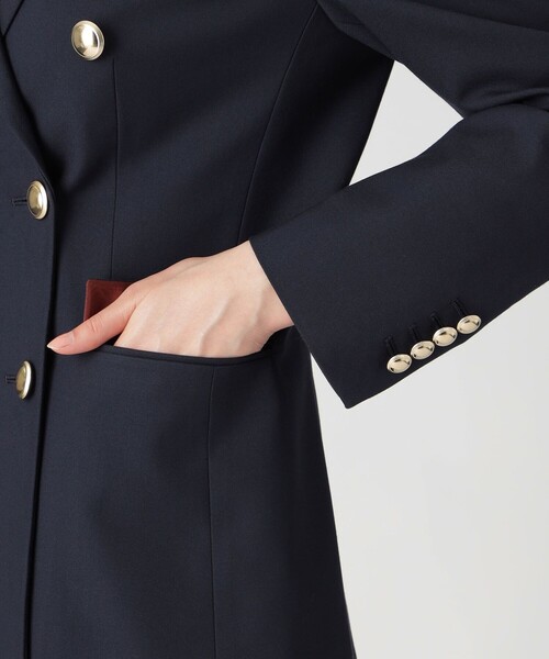 LOVELESS（ラブレス）の「ダブルブレストジャケット（テーラードジャケット・レディース・ダークネイビー/ベージュ系その他2・36/38/34）」の6枚目の写真