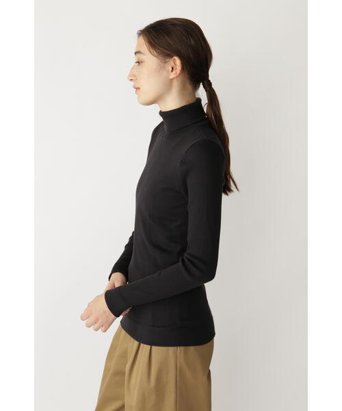 human woman（ヒューマンウーマン）の「オーガニック丸胴タートルカットソー（Tシャツ/カットソー・レディース・グレー系その他/カーキ/ホワイト・MEDIUM）」の22枚目の写真