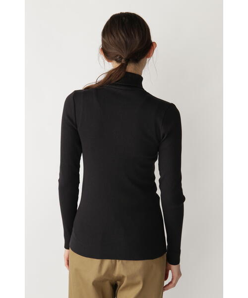 human woman（ヒューマンウーマン）の「オーガニック丸胴タートルカットソー（Tシャツ/カットソー・レディース・グレー系その他/カーキ/ホワイト・MEDIUM）」の21枚目の写真