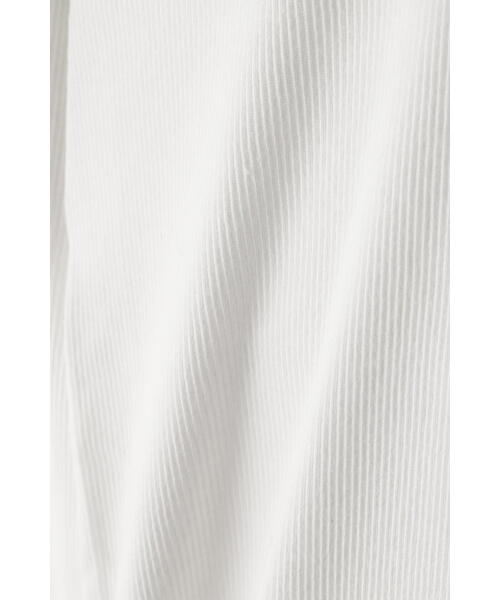 human woman（ヒューマンウーマン）の「オーガニック丸胴タートルカットソー（Tシャツ/カットソー・レディース・グレー系その他/カーキ/ホワイト・MEDIUM）」の14枚目の写真