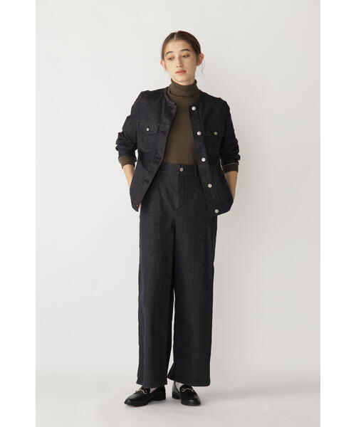 human woman（ヒューマンウーマン）の「オーガニック丸胴タートルカットソー（Tシャツ/カットソー・レディース・グレー系その他/カーキ/ホワイト・MEDIUM）」の12枚目の写真