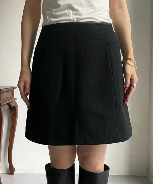 DouDou（ドゥドゥ）の「ウエストパイピングミニスカート（スカート・レディース・ブラック・36/38）」の16枚目の写真