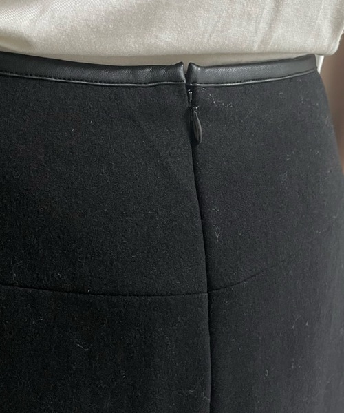 DouDou（ドゥドゥ）の「ウエストパイピングミニスカート（スカート・レディース・ブラック・36/38）」の13枚目の写真