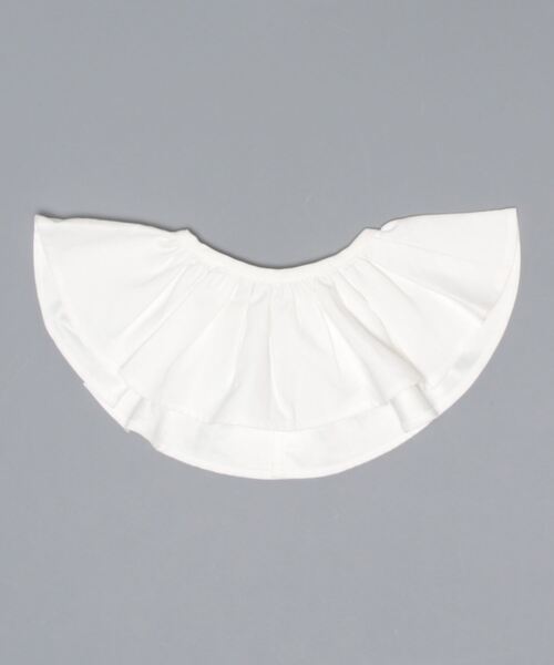 CIAOPANIC TYPY（チャオパニックティピー）の「【KIDS】ビッグカラーギャザーフリル付け襟（付け襟・キッズ・ホワイト・ONE SIZE）」の2枚目の写真