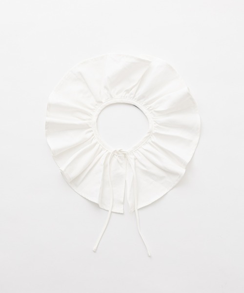 CIAOPANIC TYPY（チャオパニックティピー）の「【KIDS】ビッグカラーギャザーフリル付け襟（付け襟・キッズ・ホワイト・ONE SIZE）」の5枚目の写真