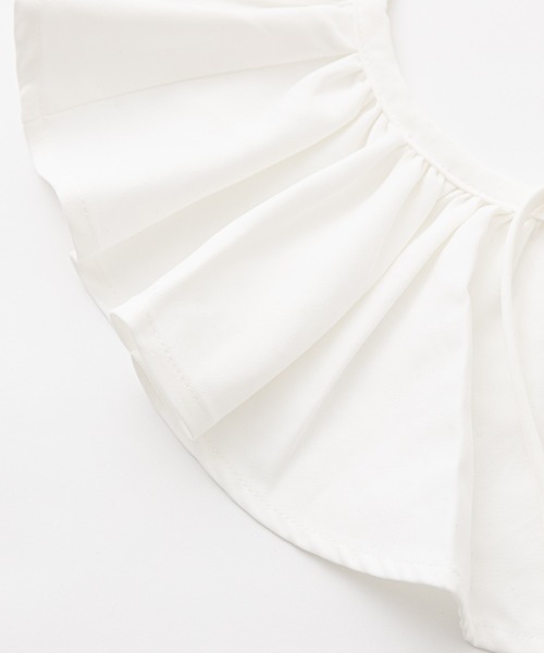 CIAOPANIC TYPY（チャオパニックティピー）の「【KIDS】ビッグカラーギャザーフリル付け襟（付け襟・キッズ・ホワイト・ONE SIZE）」の4枚目の写真