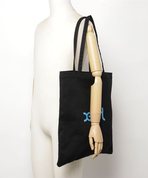 X-girl(エックスガール)の「MILLS LOGO CANVAS TOTE BAG(トートバッグ・レディース・ブラック/ピンク/ベージュ・ONE SIZE)」の20枚目の写真