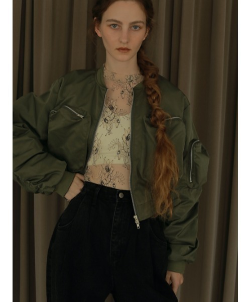 AMAIL（アマイル）の「Criopd military blouson（ブルゾン・レディース・ブラック/カーキ・FREE）」の5枚目の写真