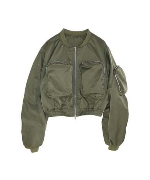 AMAIL（アマイル）の「Criopd military blouson（ブルゾン・レディース・ブラック/カーキ・FREE）」の8枚目の写真