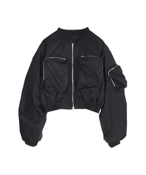 AMAIL（アマイル）の「Criopd military blouson（ブルゾン・レディース・ブラック/カーキ・FREE）」の9枚目の写真