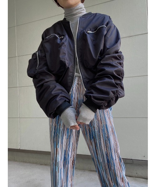 AMAIL（アマイル）の「Criopd military blouson（ブルゾン・レディース・ブラック/カーキ・FREE）」の14枚目の写真