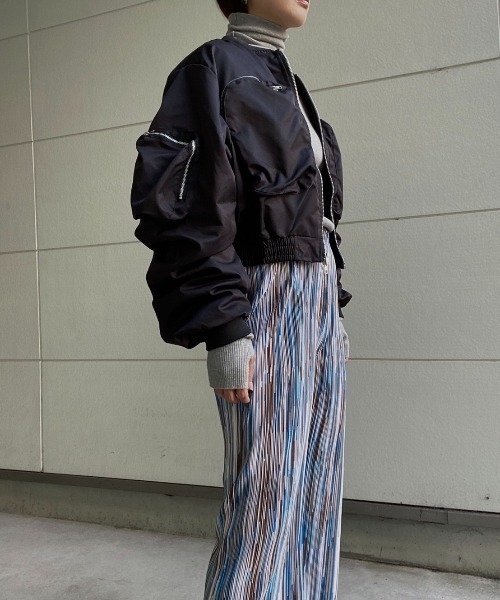 AMAIL（アマイル）の「Criopd military blouson（ブルゾン・レディース・ブラック/カーキ・FREE）」の16枚目の写真