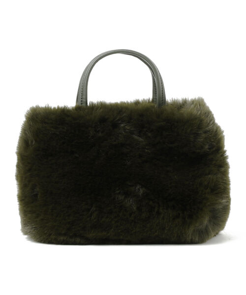 B:MING by BEAMS(ビーミングバイビームス)の「B:MING by BEAMS / ファー ボストン バッグ(ボストンバッグ・レディース・オリーブ/ブラック/サックスブルー・ONE SIZE)」の6枚目の写真