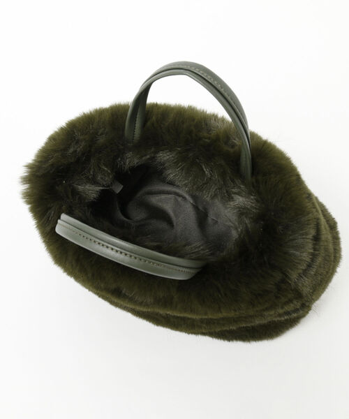 B:MING by BEAMS(ビーミングバイビームス)の「B:MING by BEAMS / ファー ボストン バッグ(ボストンバッグ・レディース・オリーブ/ブラック/サックスブルー・ONE SIZE)」の18枚目の写真