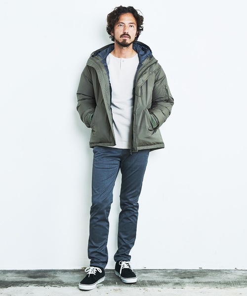 Magine(マージン)の「PE MICRO TAFFETA SHORT DOWN MODS JKT/ ポリエステル タフタ ショートダウン モッズ コート 22AW(ダウンジャケット/コート・メンズ・ブラック/オリーブ/ネイビー・44/46/48)」の20枚目の写真