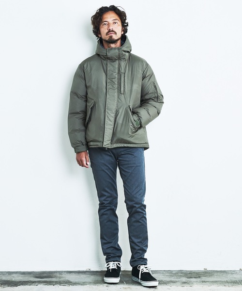 Magine(マージン)の「PE MICRO TAFFETA SHORT DOWN MODS JKT/ ポリエステル タフタ ショートダウン モッズ コート 22AW(ダウンジャケット/コート・メンズ・ブラック/オリーブ/ネイビー・44/46/48)」の8枚目の写真