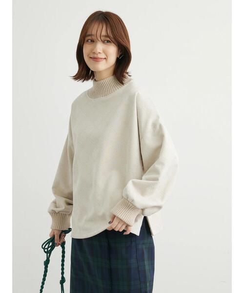 ELENCARE DUE（エレンカーレデュエ）の「・ELENCARE DUEスエードポンチプルオーバー（Tシャツ/カットソー・レディース・アイボリー/チャコールグレー/ブラウン/グリーン・FREE）」の22枚目の写真