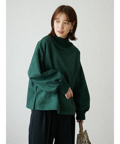 ELENCARE DUE（エレンカーレデュエ）の「・ELENCARE DUEスエードポンチプルオーバー（Tシャツ/カットソー・レディース・アイボリー/チャコールグレー/ブラウン/グリーン・FREE）」の17枚目の写真