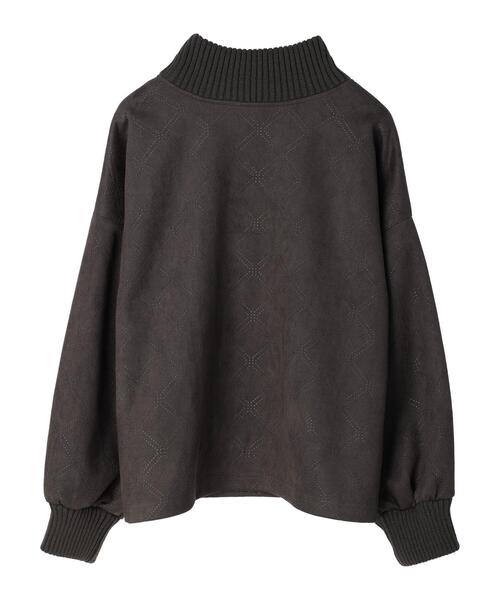 ELENCARE DUE（エレンカーレデュエ）の「・ELENCARE DUEスエードポンチプルオーバー（Tシャツ/カットソー・レディース・アイボリー/チャコールグレー/ブラウン/グリーン・FREE）」の19枚目の写真