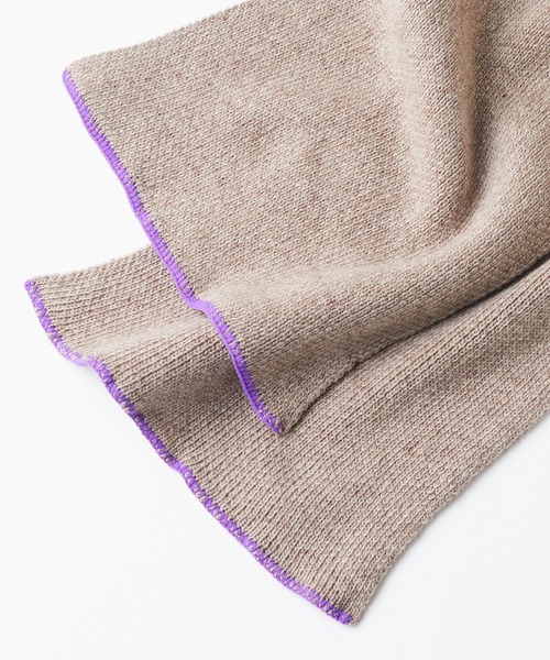 WHIMSIC（ウィムジック）の「【UNISEX】アーミースカーフ（マフラー・メンズ・パープル/グレー/ベージュ/オリーブ/チャコールグレー・FREE）」の7枚目の写真