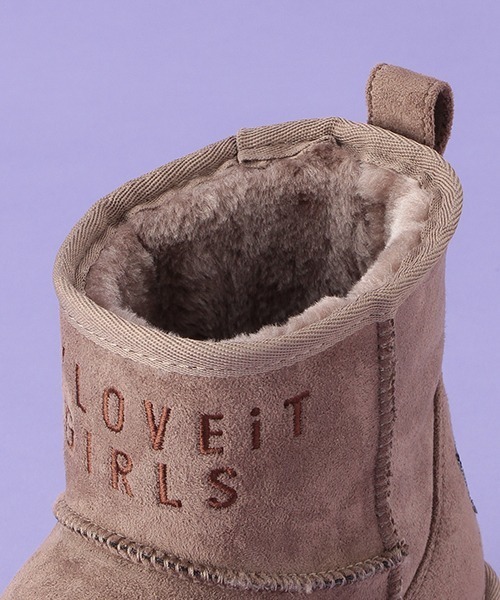 by LOVEiT（バイラビット）の「フェイクムートンブーツ（ブーツ・キッズ・グレー/ブラック/モカ・22cm/21cm/24cm/23cm）」の10枚目の写真