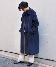 ネイビー」に該当するステンカラーコートファッション通販 - ZOZOTOWN