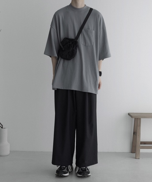 remer（リメール）の「loose basic mock neck Tee / ルーズベーシックモックネックT（Tシャツ/カットソー・メンズ・ホワイト/ブラック/ブルーグレー・SMALL/MEDIUM/LARGE）」の19枚目の写真