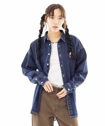 X-girl | FACE EMBROIDERY DENIM SHIRT(シャツ/ブラウス)