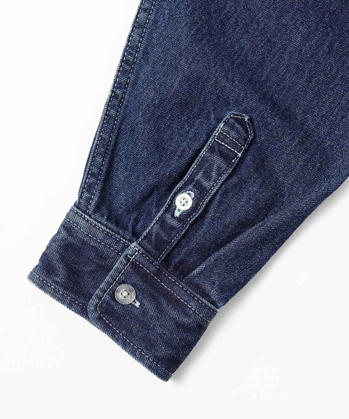 X-girl（エックスガール）の「FACE EMBROIDERY DENIM SHIRT（シャツ/ブラウス・レディース・インディゴブルー・S/M）」の11枚目の写真