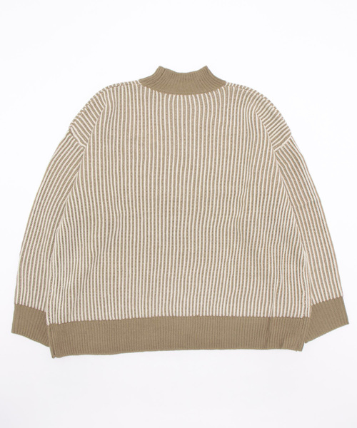 JUMELLE（ジュメロ）の「ストライプ柄ニット（ニット/セーター・レディース・ベージュ/ブラック・MEDIUM）」の22枚目の写真