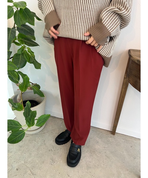 JUMELLE（ジュメロ）の「ストライプ柄ニット（ニット/セーター・レディース・ベージュ/ブラック・MEDIUM）」の9枚目の写真