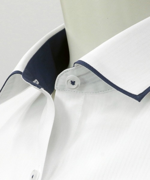 TOKYO SHIRTS(トウキョウシャツ)の「透け防止 形態安定ノーアイロン ワイド 長袖ビジネスワイシャツ(ビジネスシャツ・レディース・ホワイト・S/M/L/LL/XL)」の3枚目の写真