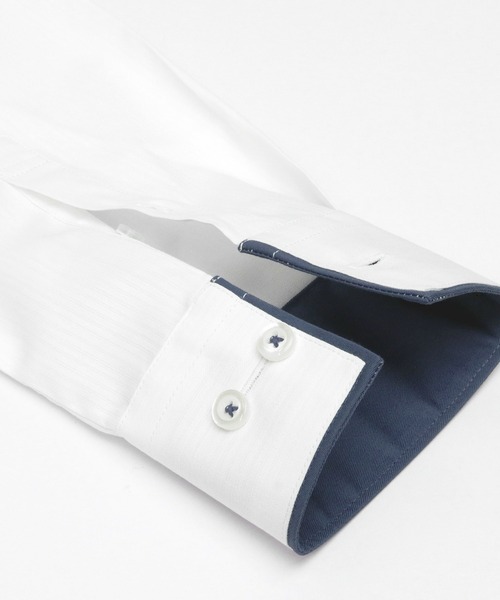 TOKYO SHIRTS(トウキョウシャツ)の「透け防止 形態安定ノーアイロン ワイド 長袖ビジネスワイシャツ(ビジネスシャツ・レディース・ホワイト・S/M/L/LL/XL)」の4枚目の写真