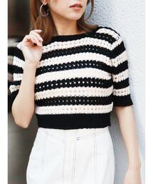 MURUA | メッシュショートニット(ニット/セーター)