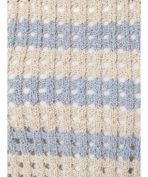 MURUA（ムルーア）の「メッシュショートニット（ニット/セーター・レディース・ブラック/ブルー・FREE）」の22枚目の写真