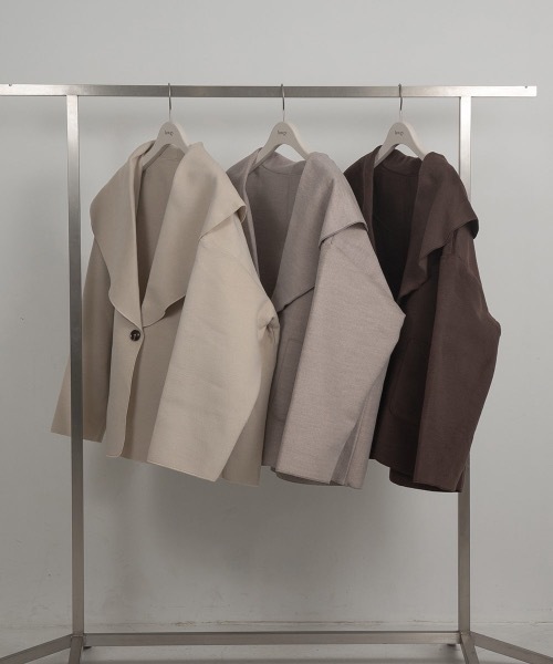 lawgy（ラウジー）の「big collar medi coat（その他アウター・レディース・アイボリー/モカ/ブラウン・FREE）」の10枚目の写真