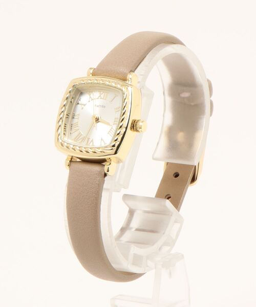 Three Four Time（ｽﾘｰﾌｫｰﾀｲﾑ）の「ロープケース合皮ウォッチ　/　時計（アナログ腕時計・レディース・ブラック/ベージュ/レッド・FREE）」の9枚目の写真