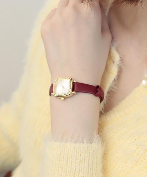 Three Four Time（ｽﾘｰﾌｫｰﾀｲﾑ）の「ロープケース合皮ウォッチ　/　時計（アナログ腕時計・レディース・ブラック/ベージュ/レッド・FREE）」の19枚目の写真