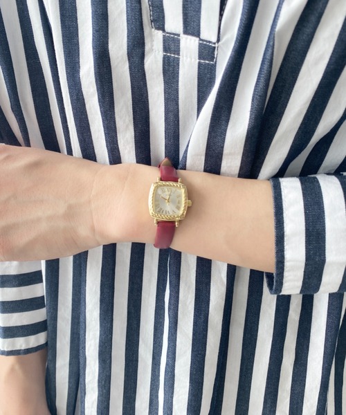 Three Four Time（ｽﾘｰﾌｫｰﾀｲﾑ）の「ロープケース合皮ウォッチ　/　時計（アナログ腕時計・レディース・ブラック/ベージュ/レッド・FREE）」の20枚目の写真