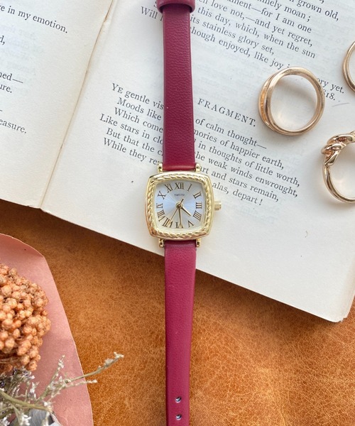 Three Four Time（ｽﾘｰﾌｫｰﾀｲﾑ）の「ロープケース合皮ウォッチ　/　時計（アナログ腕時計・レディース・ブラック/ベージュ/レッド・FREE）」の13枚目の写真