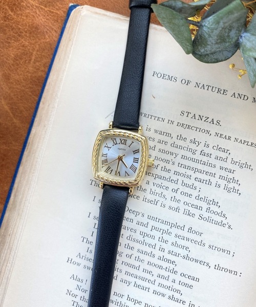 Three Four Time（ｽﾘｰﾌｫｰﾀｲﾑ）の「ロープケース合皮ウォッチ　/　時計（アナログ腕時計・レディース・ブラック/ベージュ/レッド・FREE）」の12枚目の写真