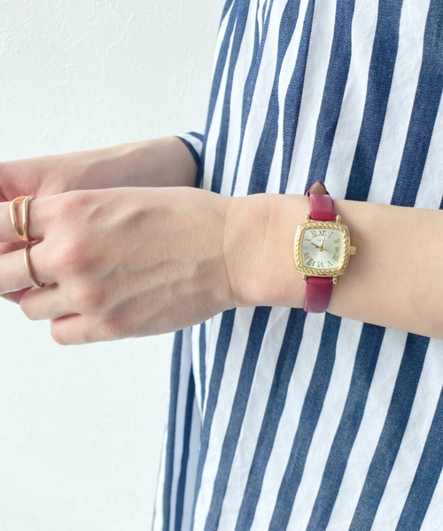 Three Four Time（ｽﾘｰﾌｫｰﾀｲﾑ）の「ロープケース合皮ウォッチ　/　時計（アナログ腕時計・レディース・ブラック/ベージュ/レッド・FREE）」の21枚目の写真